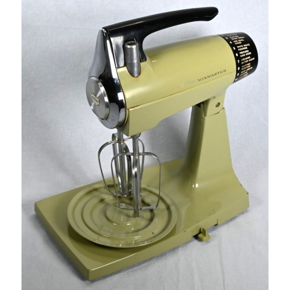 Vintage Sunbeam Mixmaster Stand Mixer Parts Repair No Cord Bowls Untested